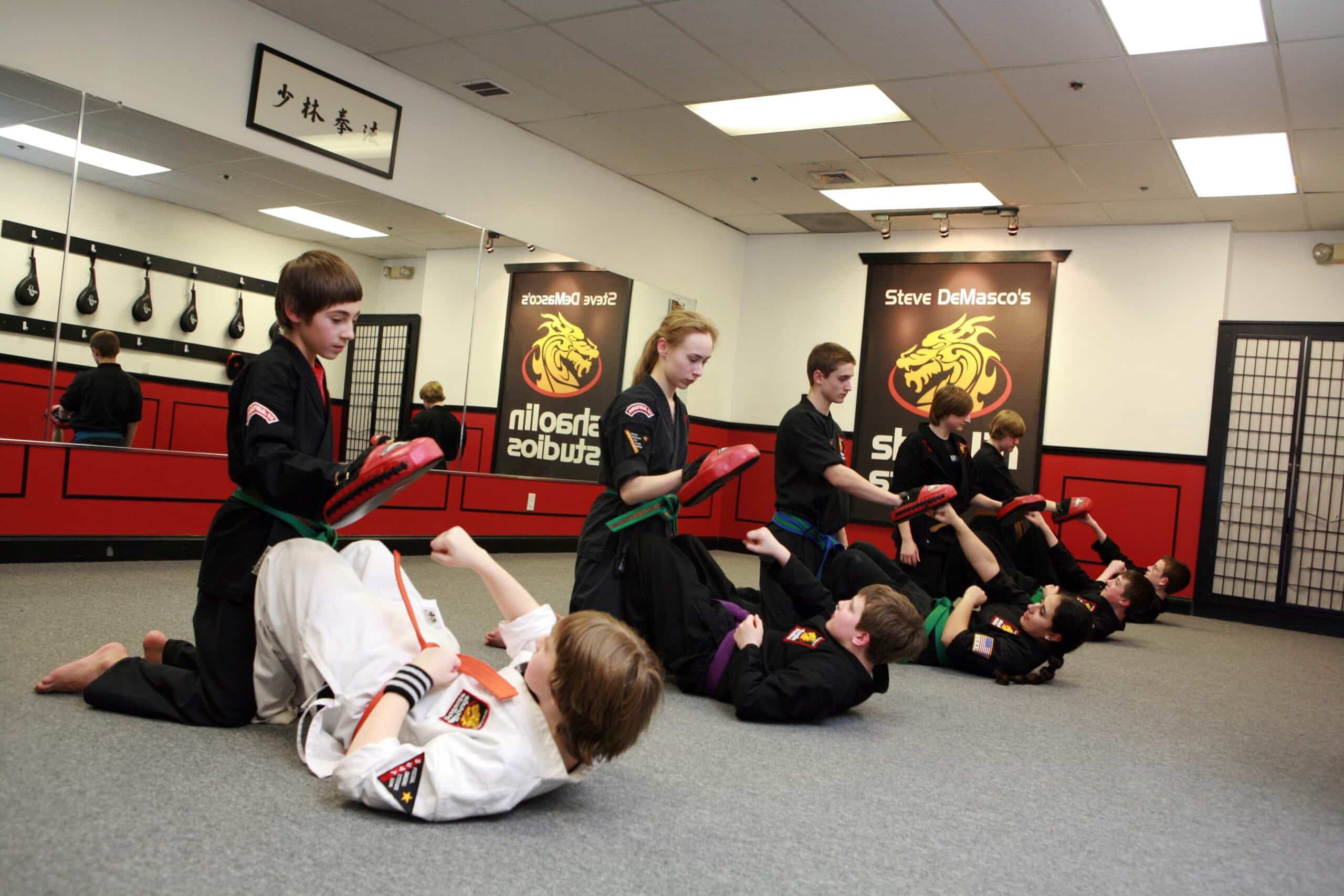 Stress relief for teens in martial arts class