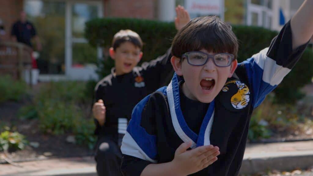 Students learning anti-bullying techniques.